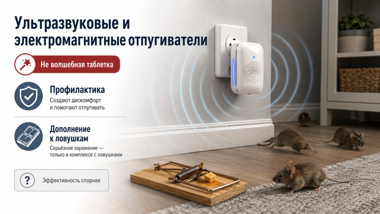 Ультразвуковые и электромагнитные отпугиватели: честная оценка эффективности